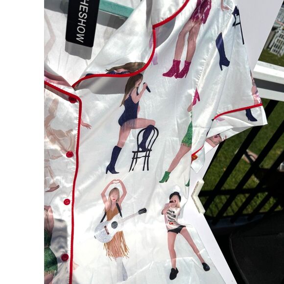 Taylor Swift Eras Tour Pajama Top; SheShow brand; NWT, Medium, must see! - Picture 3 of 7